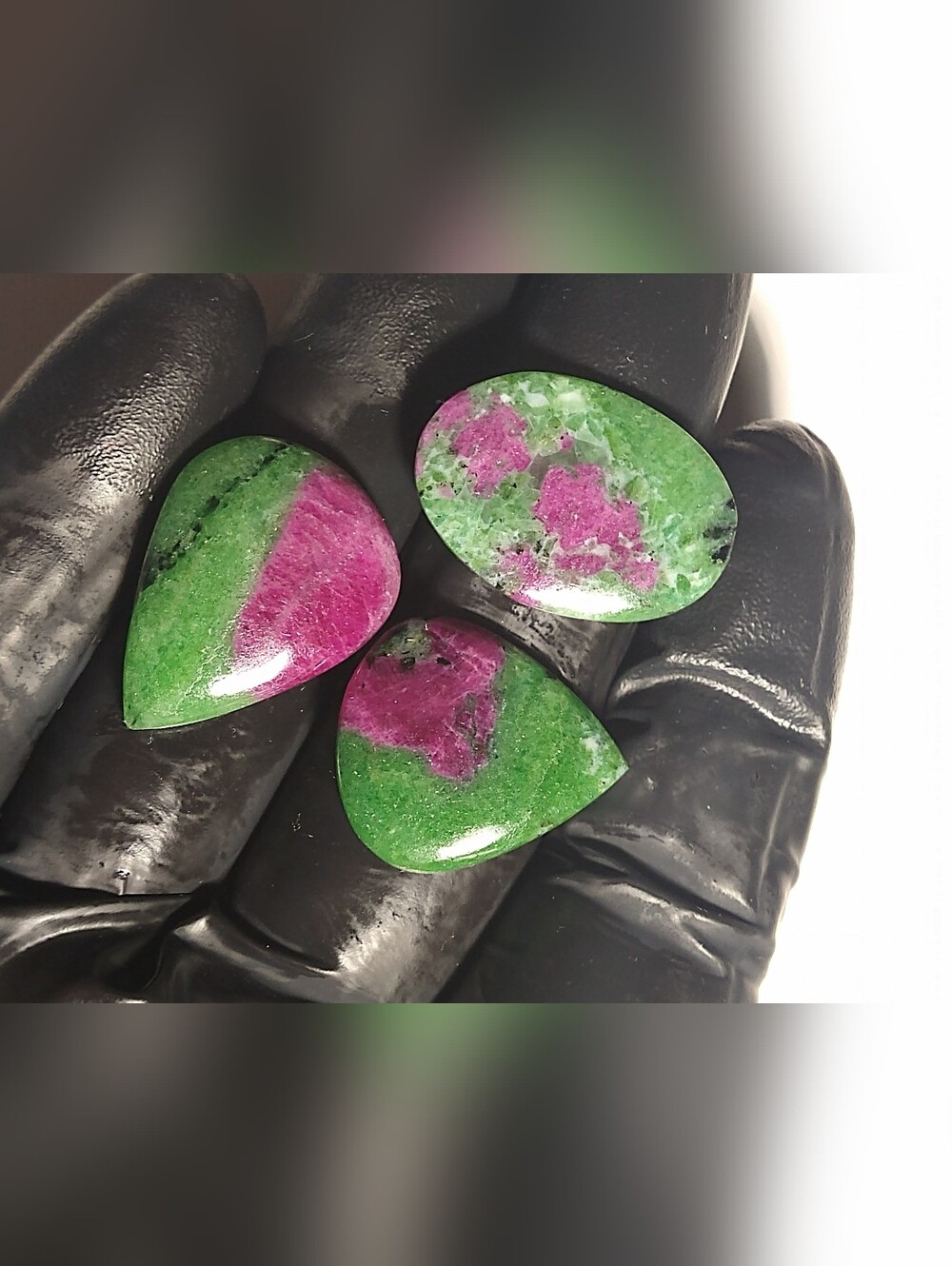 Ruby Zoisite Purple Green Cabochon Clearance Lot